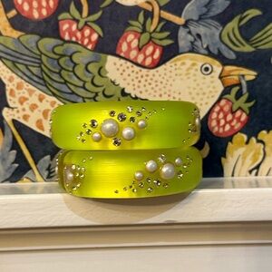 Alexis Bittar crystal studded lucite bangles! Gorgeous!
